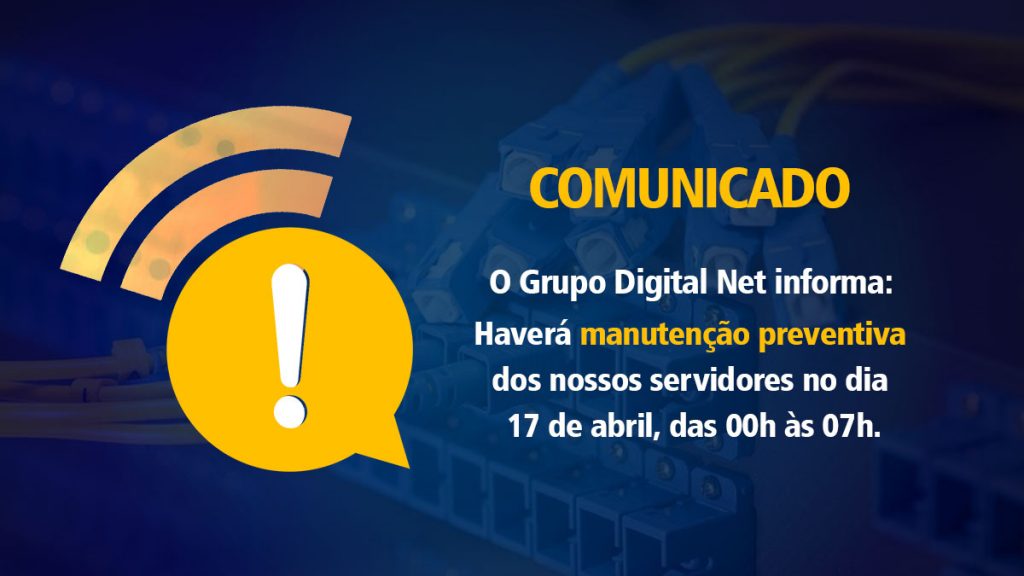 Comunicado - Manutenção e Atualização de Sistema