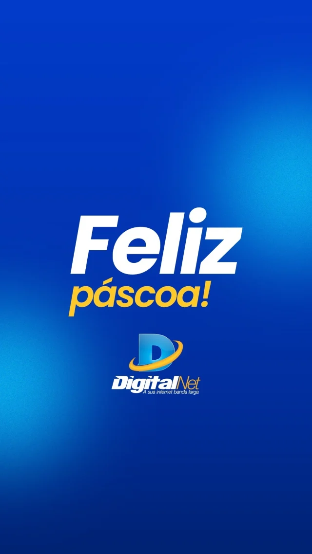 Desejamos que a conexão que você tem com quem você ama nunca se perca. Feliz Páscoa! 💙 #grupodigitalnet #páscoa