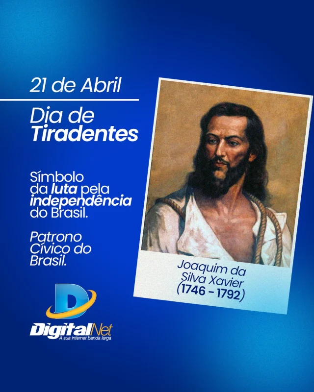 HERÓI OU REBELDE? 🇧🇷 No século XVIII, um homem ousou desafiar o poder de Portugal em nome da liberdade. Conheça Joaquim José da Silva Xavier, o Tiradentes! - Dentista, militar e revolucionário - Líder da Inconfidência Mineira (1789) -Executado em 21 de abril de 1792 – seu corpo foi esquartejado e exposto como “lição”. Hoje, ele é símbolo da luta pela independência e Patrono Cívico do Brasil. ✊ 📌 Você sabia? O feriado de 21 de abril existe em sua homenagem! #tiradentes #feriado #grupodigitalnet