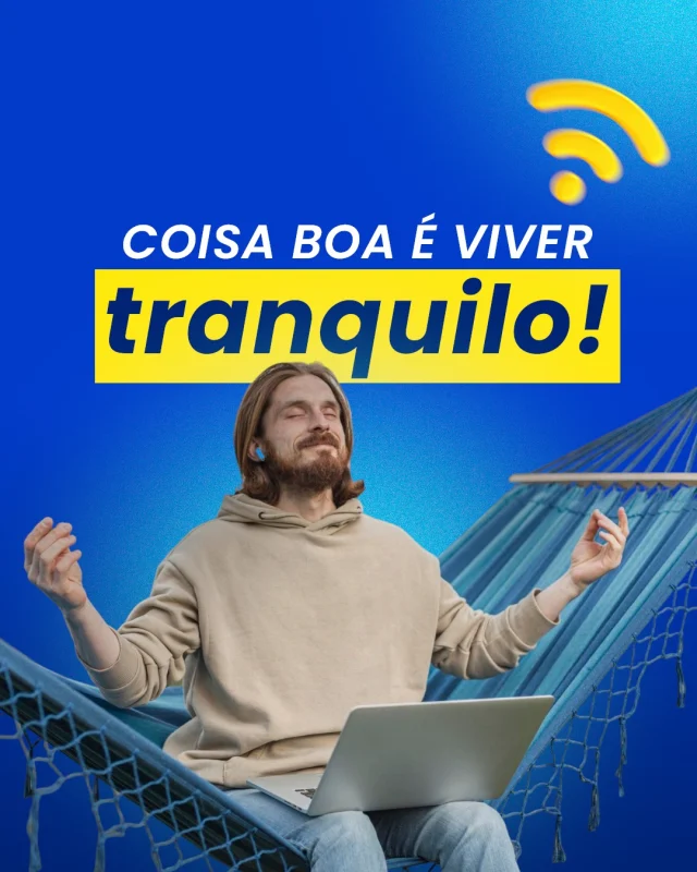 Aqui a conexão é estável como seu momento de paz. 📶 Escolha viver leve — até online. 📲 Fale com a gente e descubra os planos ideais pra você.