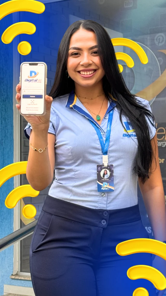 Baixe agora e aproveite o Digital Net SAC! 💙🚀🛜 disponível para Android e IOS.