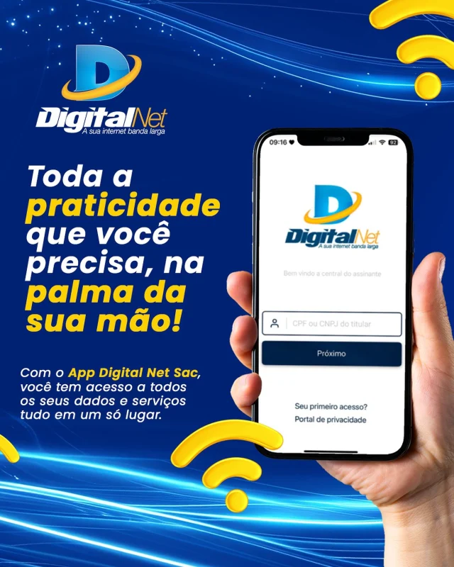 Baixe agora! 💙🚀🛜 disponível para Android e IOS!